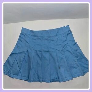 Powder Blue Pleated Skirt